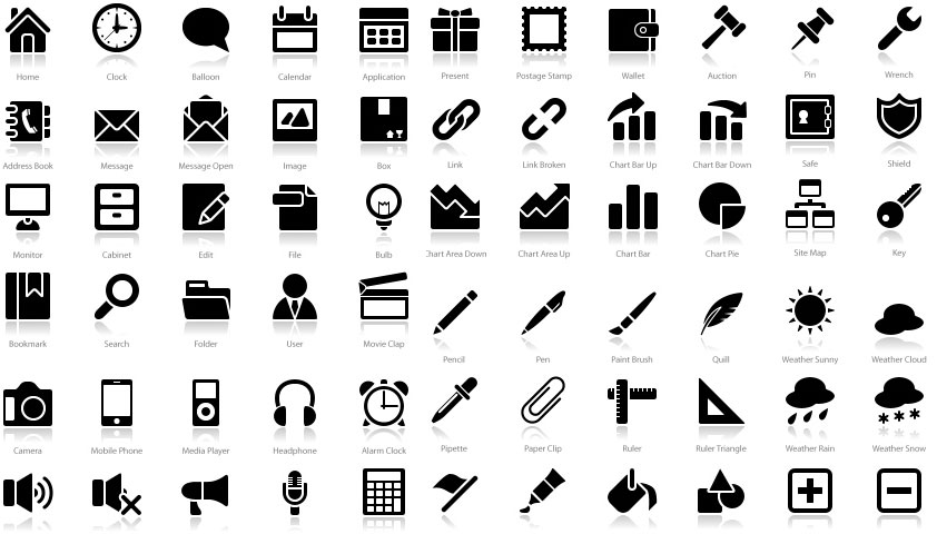 200+ Exclusive Free Icons: "Reflection"
