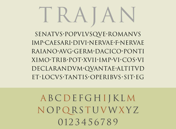 Trajan Font