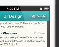 How to design a chatroom iPhone UI