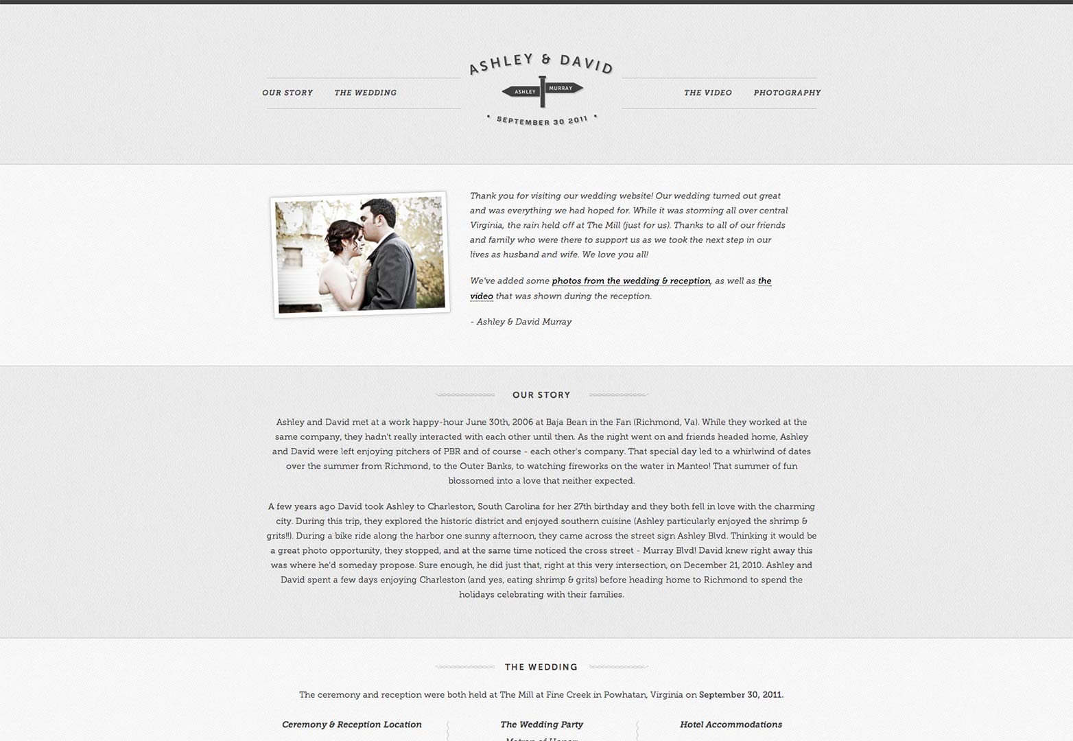 25+ wonderful wedding websites | Webdesigner Depot