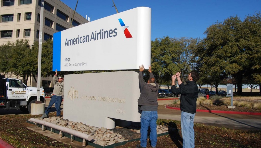 Talking about the new American Airlines logo