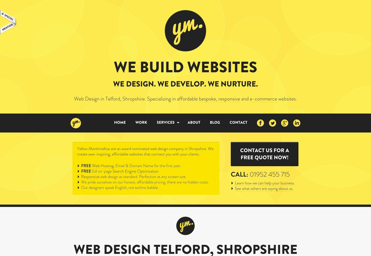 Web Design Telford | Web Design Shropshire | Yellow Marshmallow