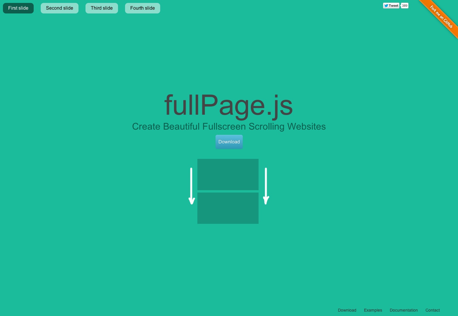 fullPage.js One Page Scroll Sites