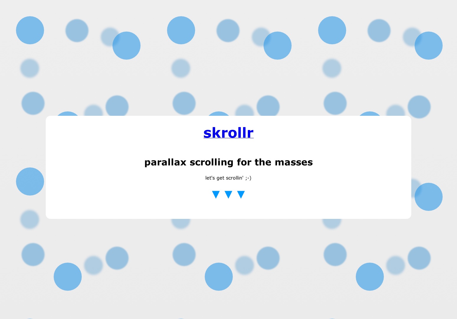 skrollr - parallax scrolling for the masses