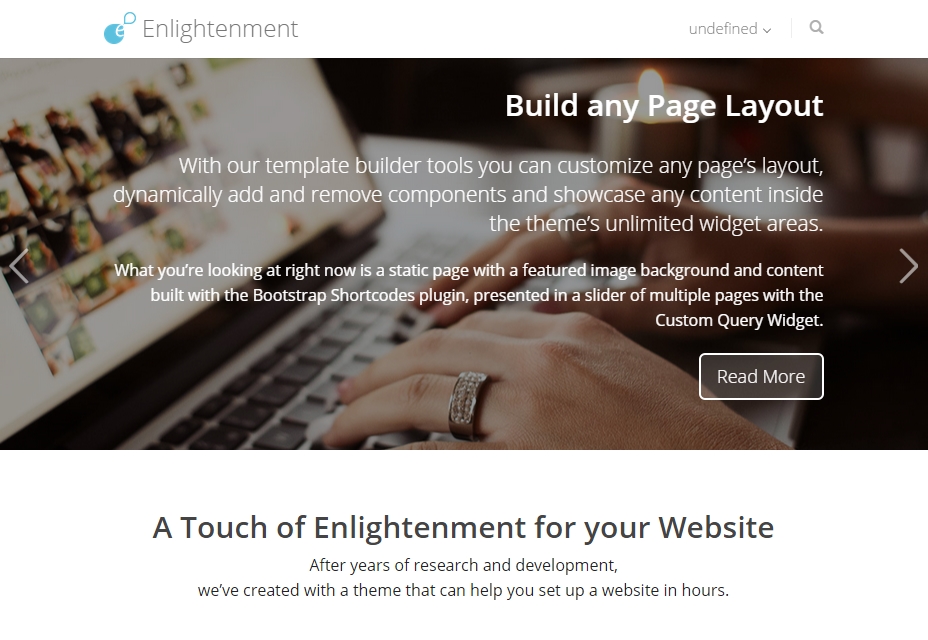Enlightenment WordPress Theme