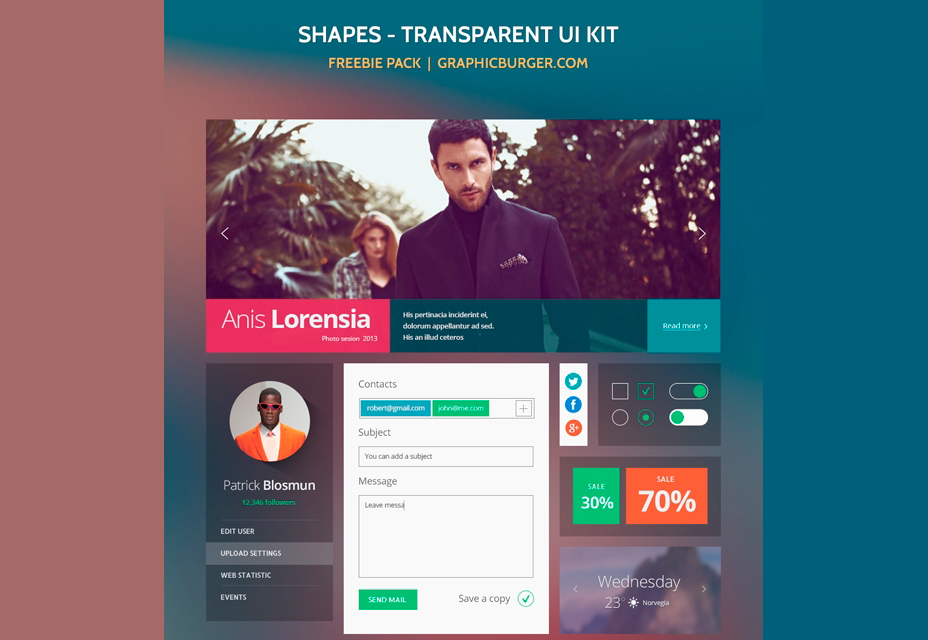 Shapes Transparent UI Kit