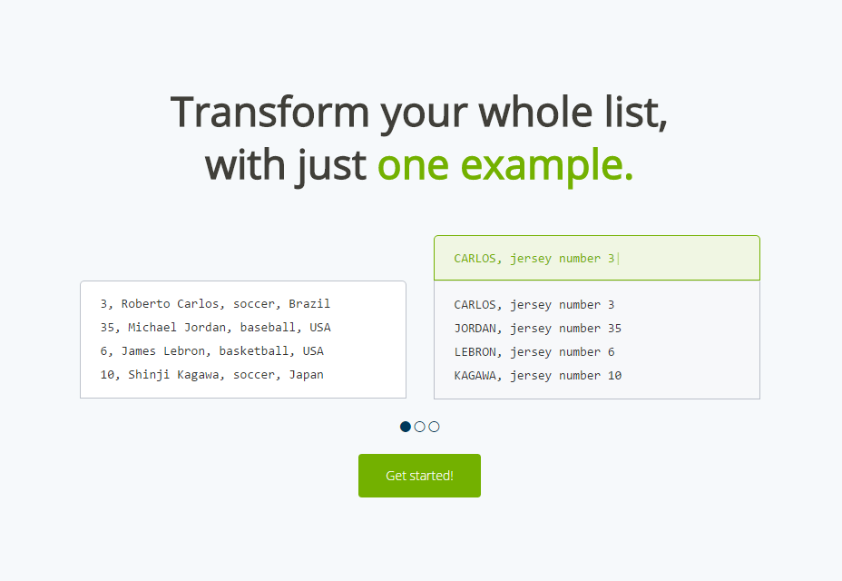 Transformy: Simple List Formatting Tool