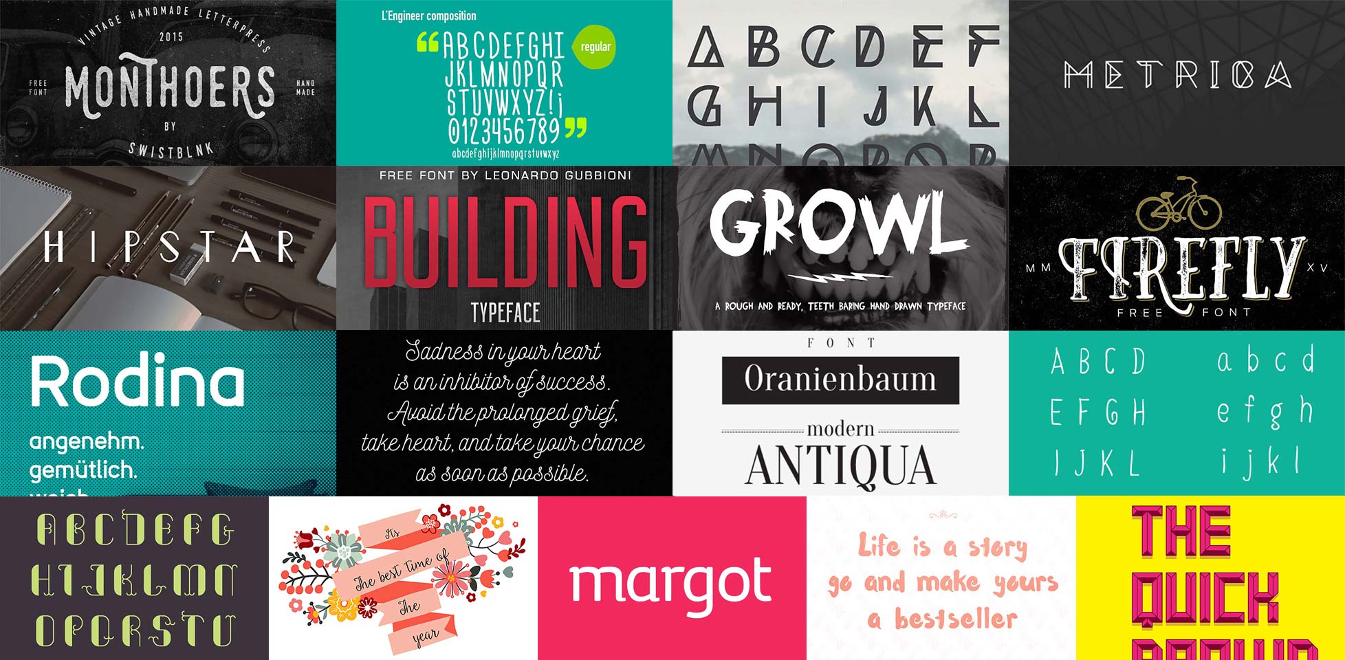 Free download: Font bundle featuring 17 incredible typefaces