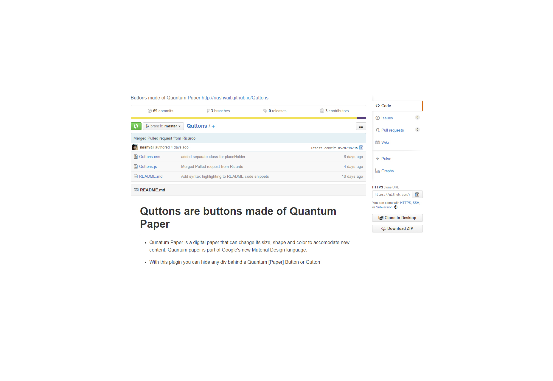 Quttons: Smooth JQuery Buttons Transformations