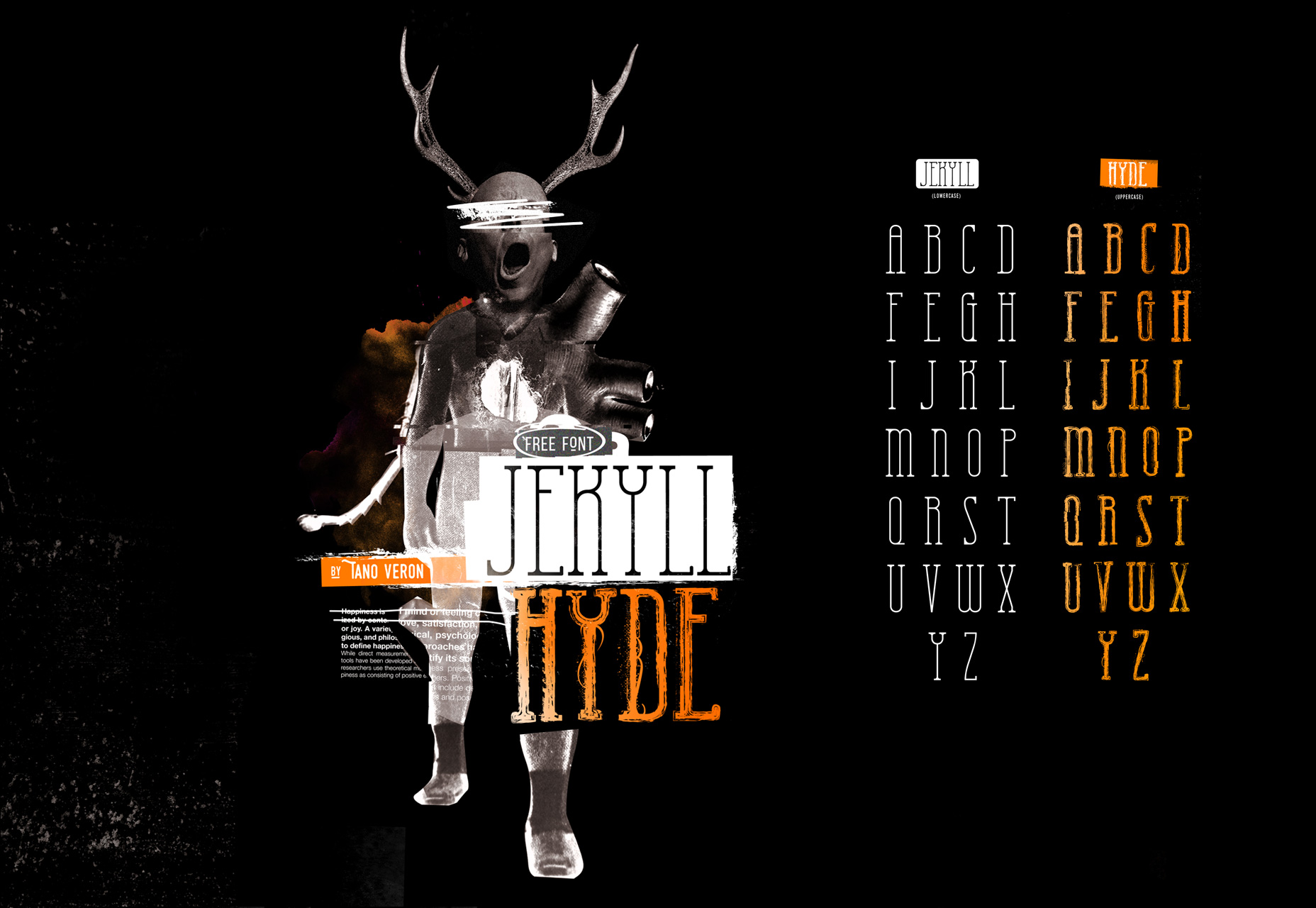 Jekyll Hyde: A Novel-inspired Dual Style Font