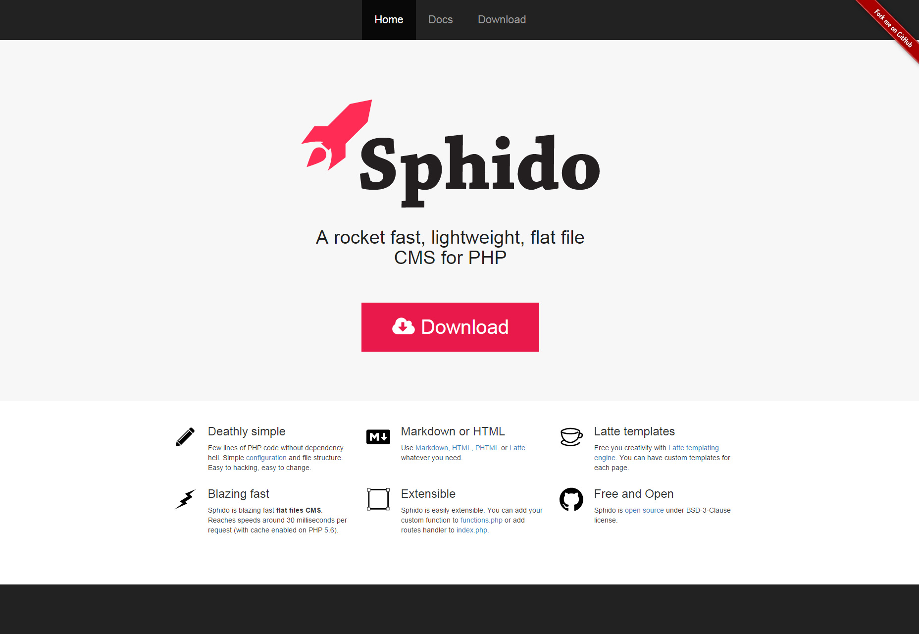 Sphido: A Lightweight Flat File PHP CMS