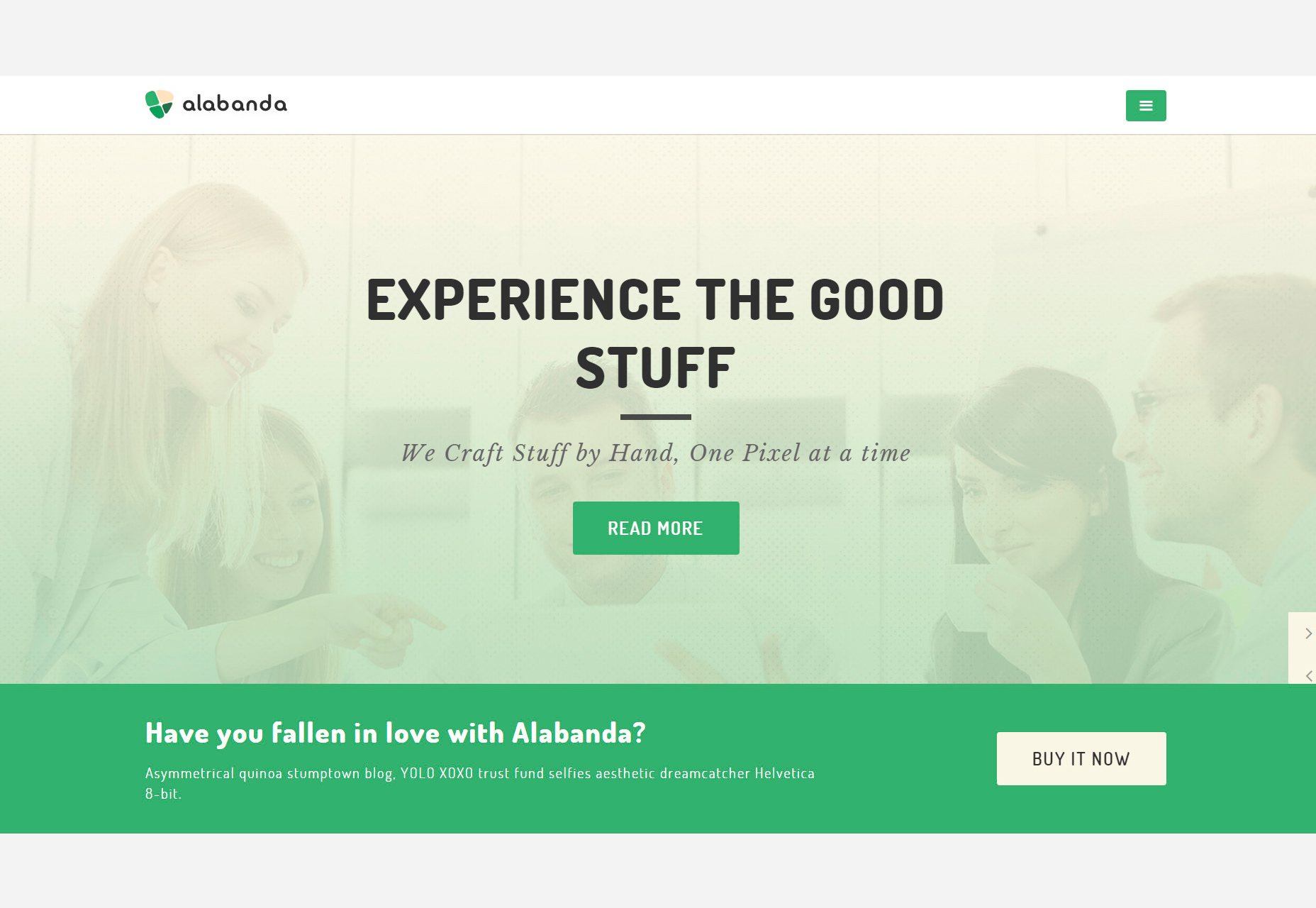 Alabanda: Business Sketch and HTML Theme