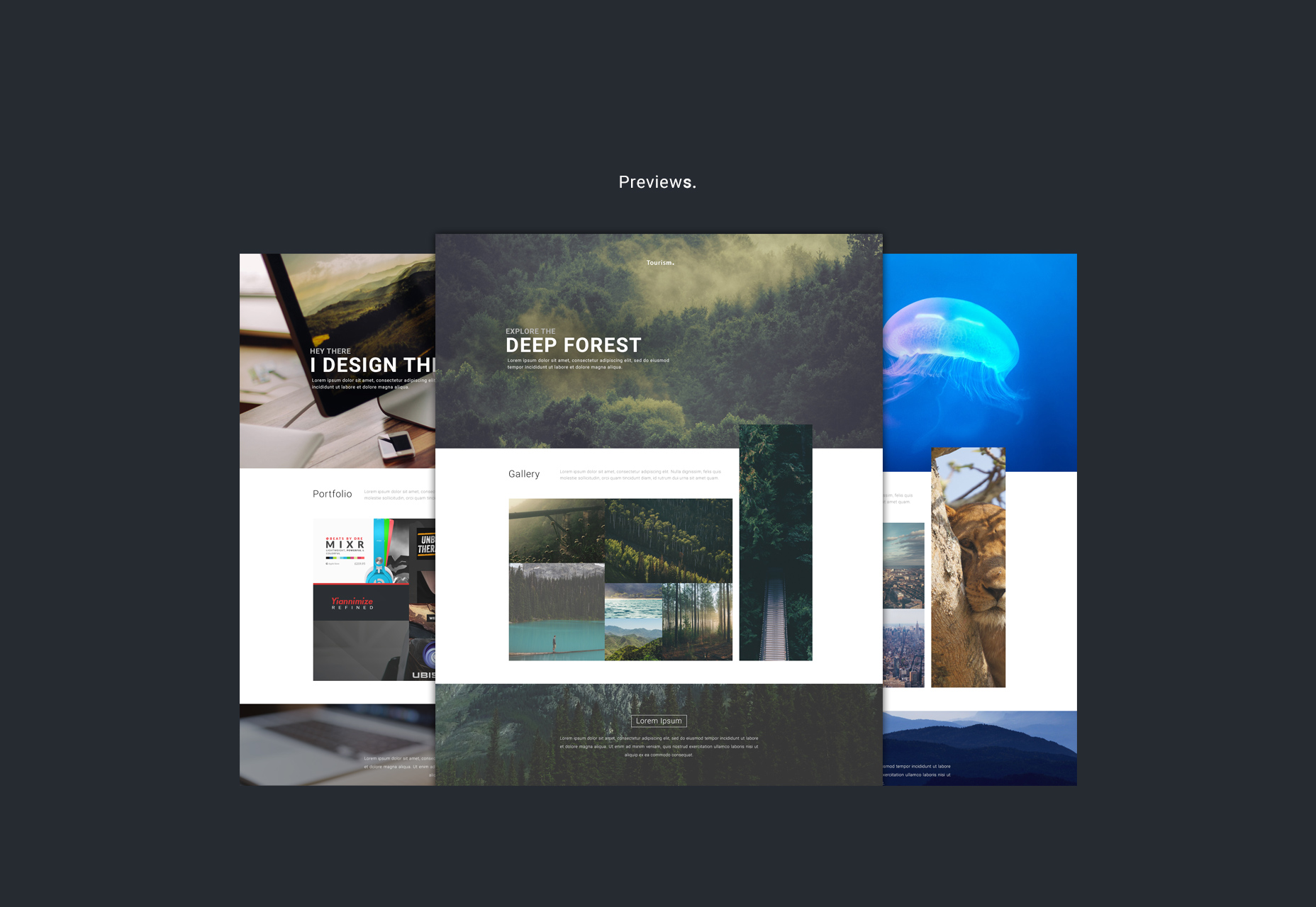 Webby: Photo-featured Website PSD Template