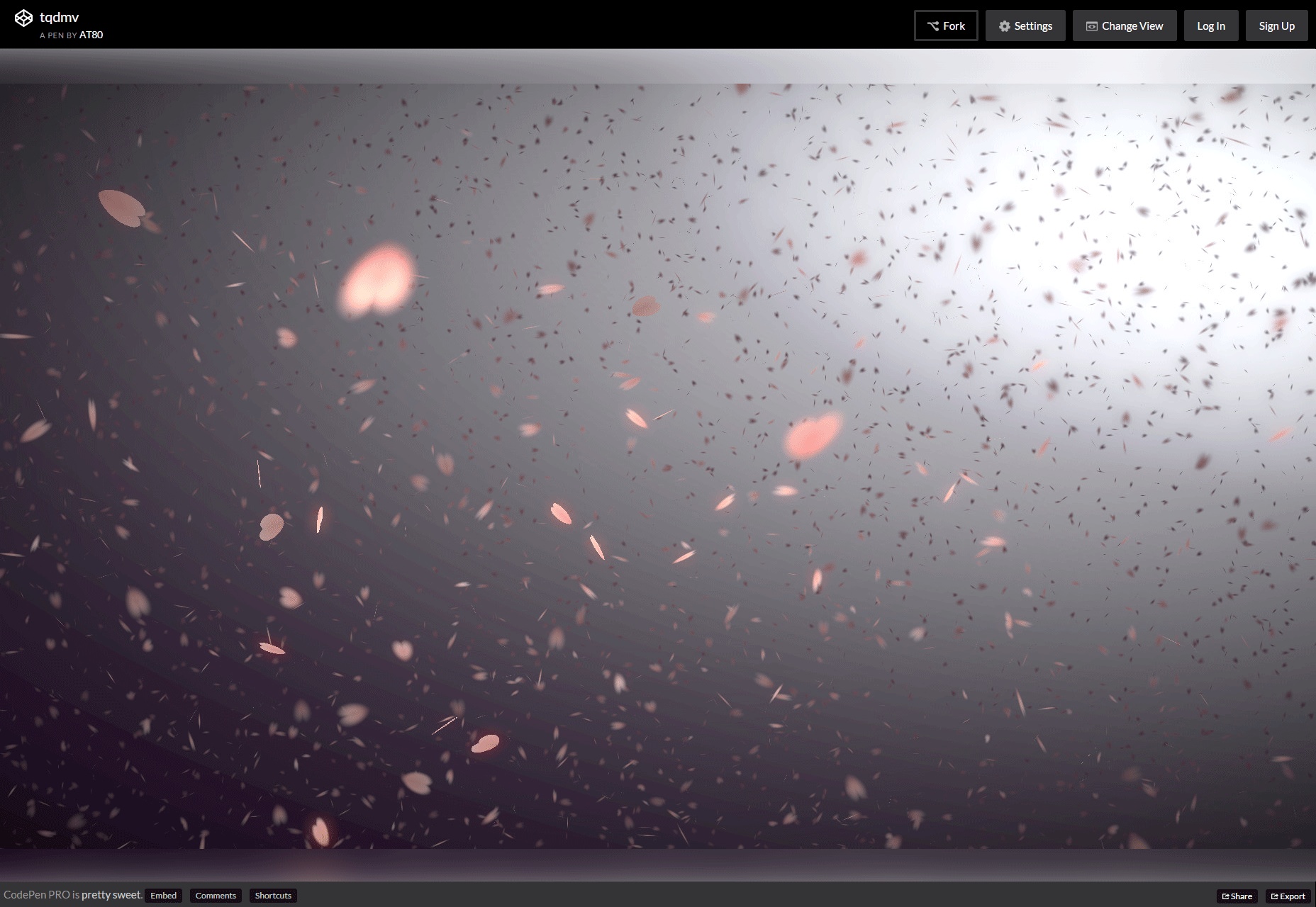 Falling Leafs As Particle Animated Background