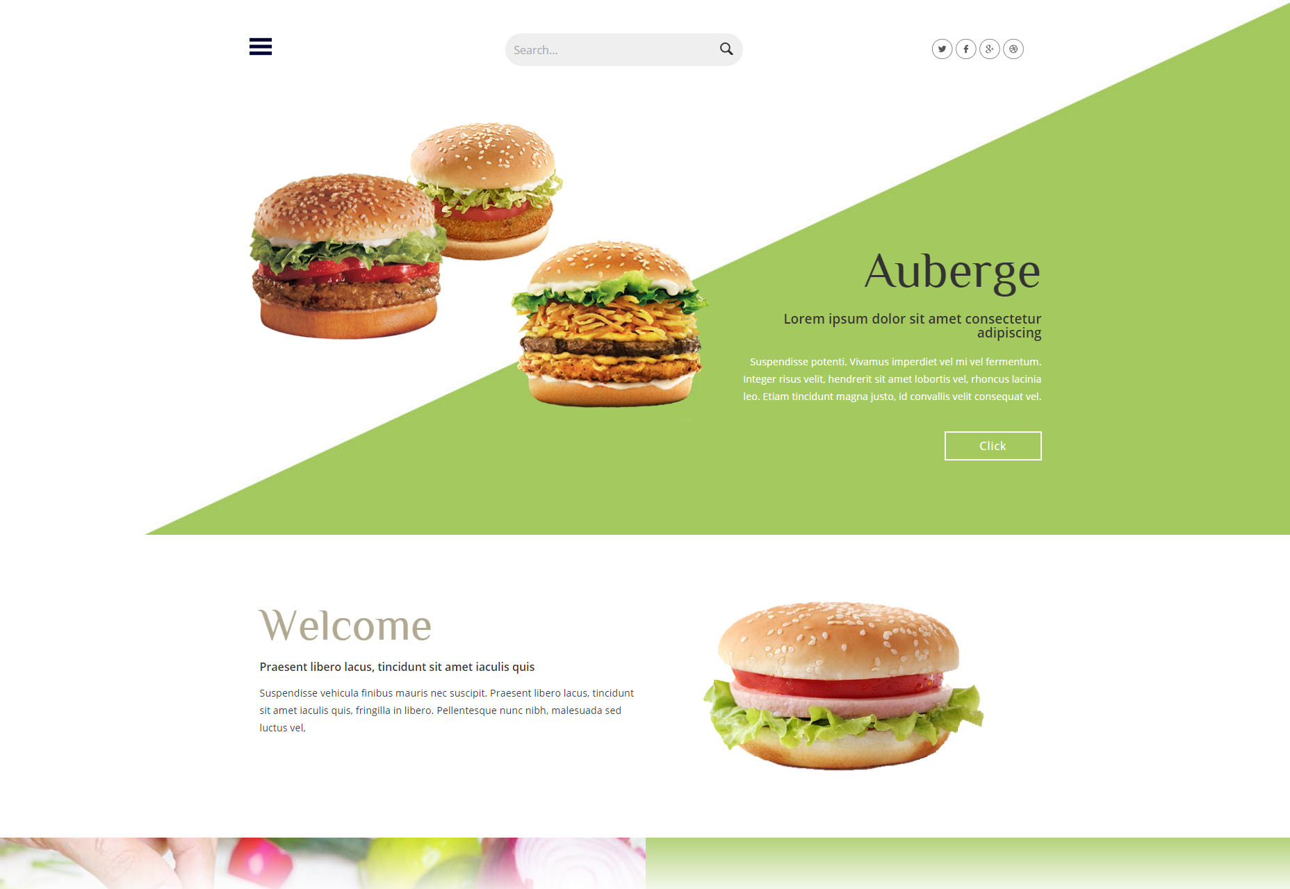 Auberge: Hotel Restaurant Flat Bootstrap Web Template