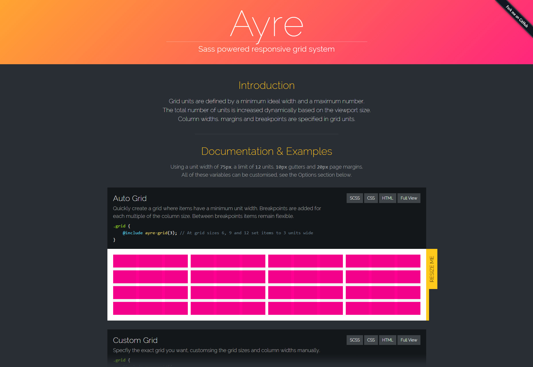 Ayre: A Sass Powered Responsive Grid System