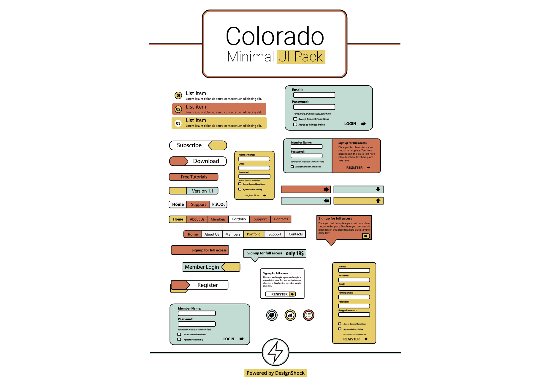 Colorado: Clean & Minimal UI Pack