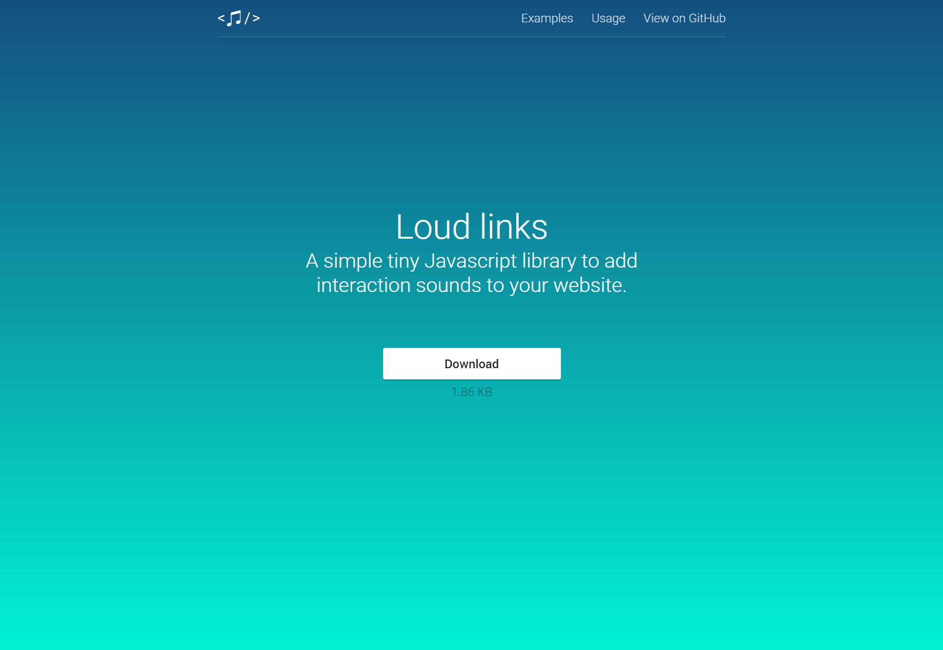 Loud Links: Javascript Interaction Sounds Library