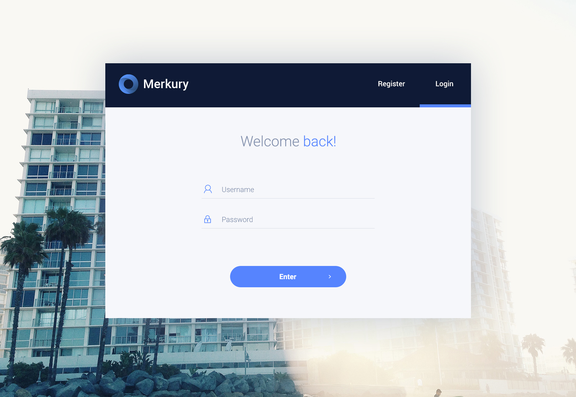 Merkury: Web Dashboard PSD Template
