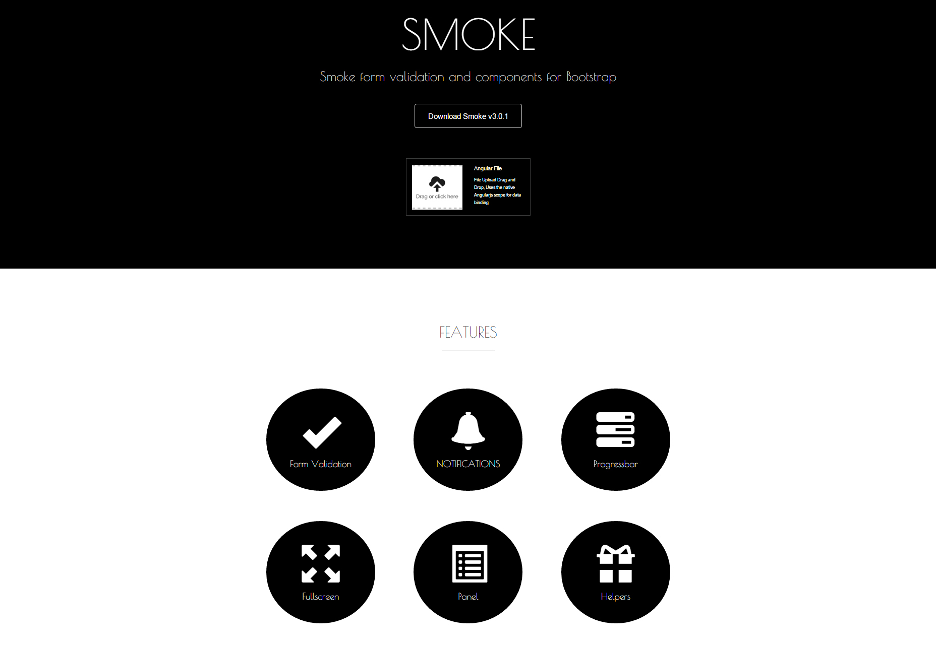Smoke: Bootstrap Form Validation & Components