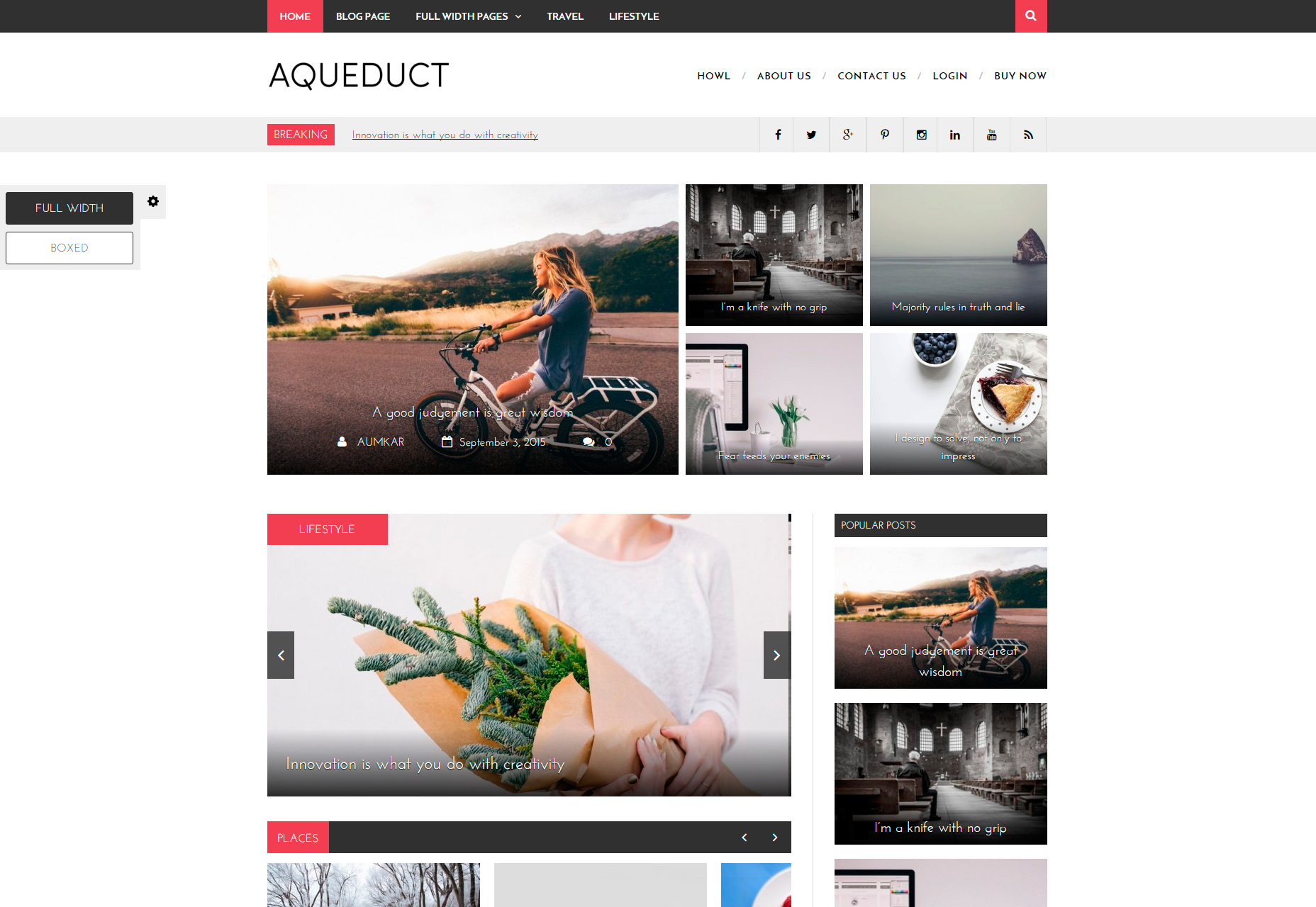 Aqueduct: Professional Magazine WordPress Theme