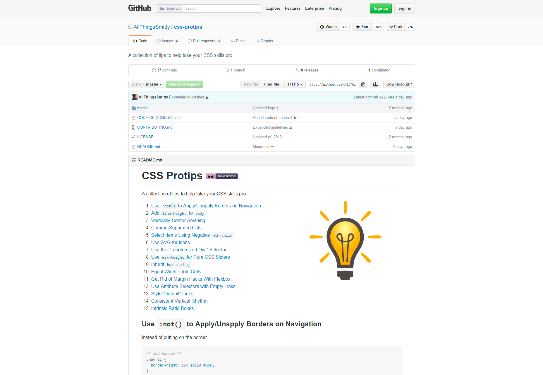 CSS ProTips: A CSS Skills Tips Collection