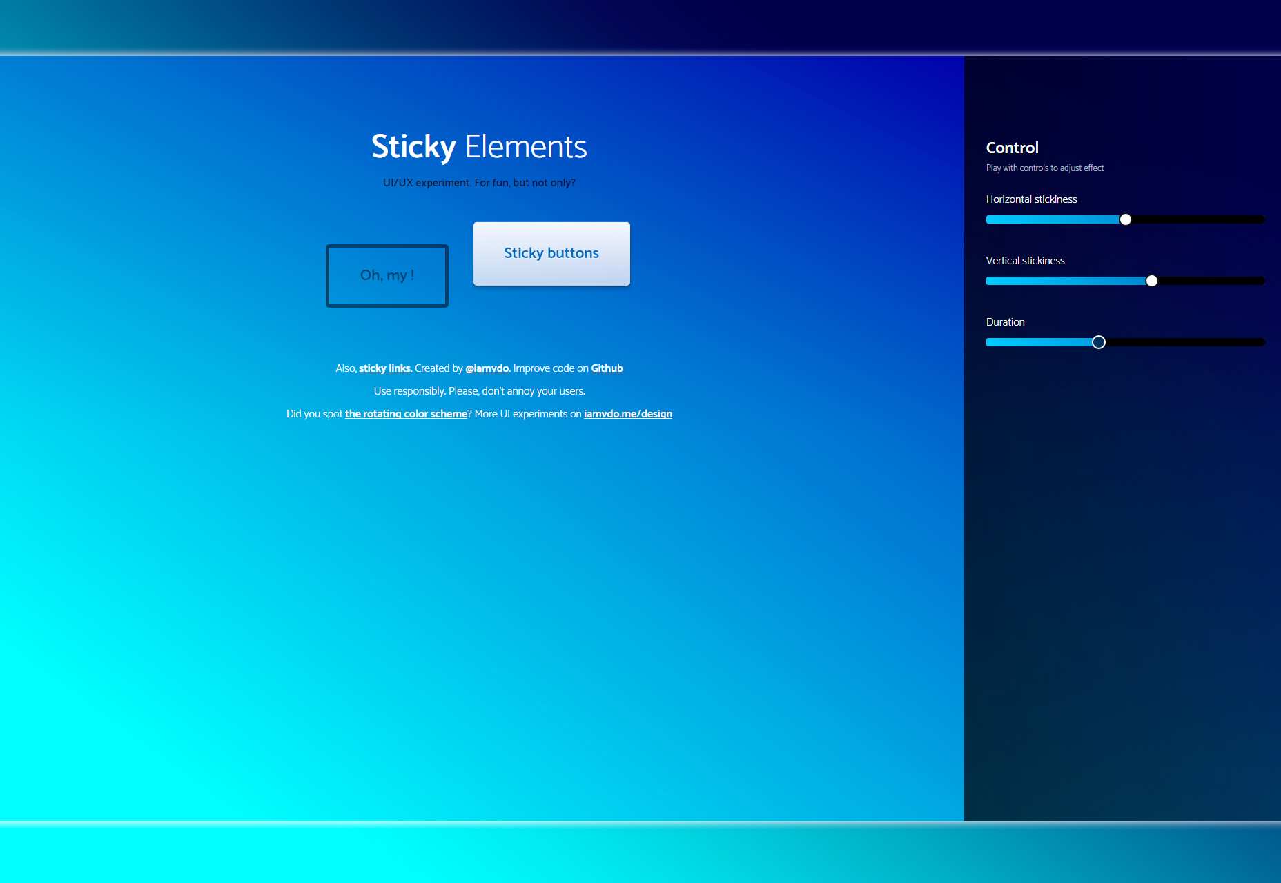 Sticky Elements: Stunning JavaScript UI/UX Library