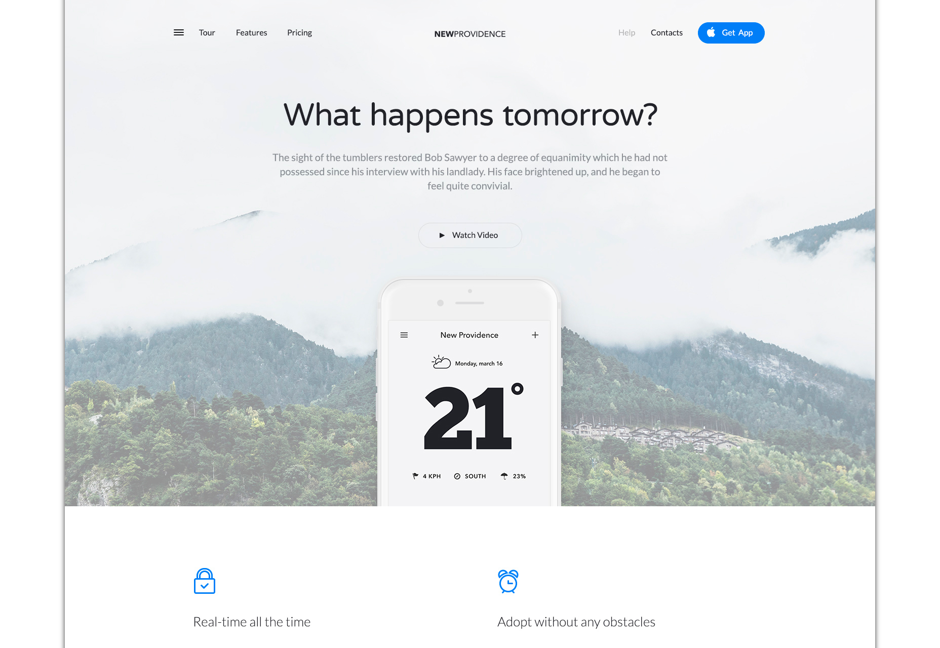 New Providence: Modern Landing Page Template