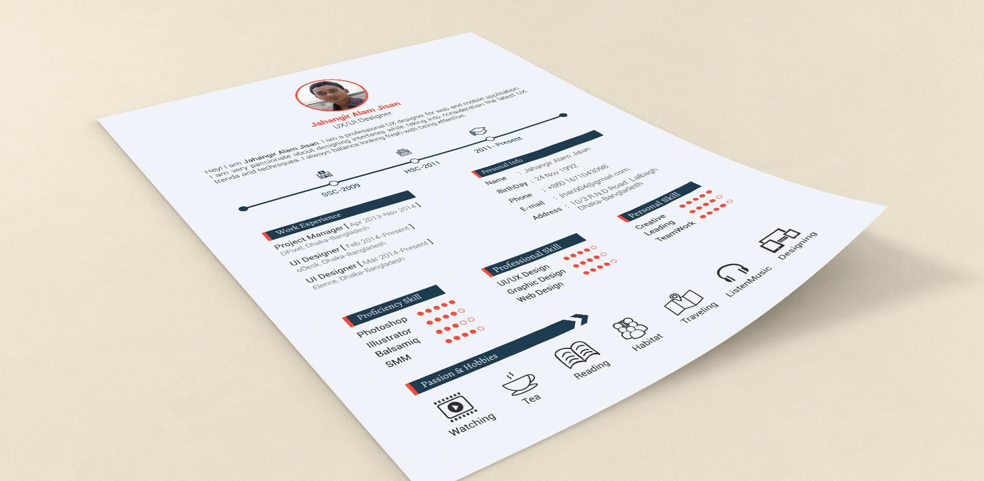 Free Download: Resume Template with Cover Letter and Portfolio