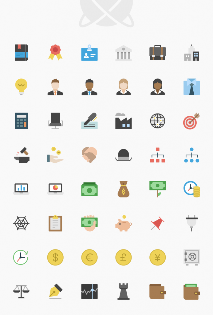 Free Download: Business & Finance Icon Set