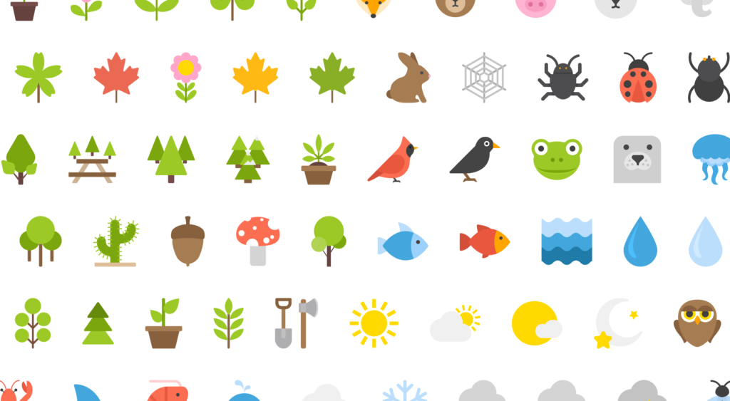 Free Download: 100 Nature Icons by Vecteezy