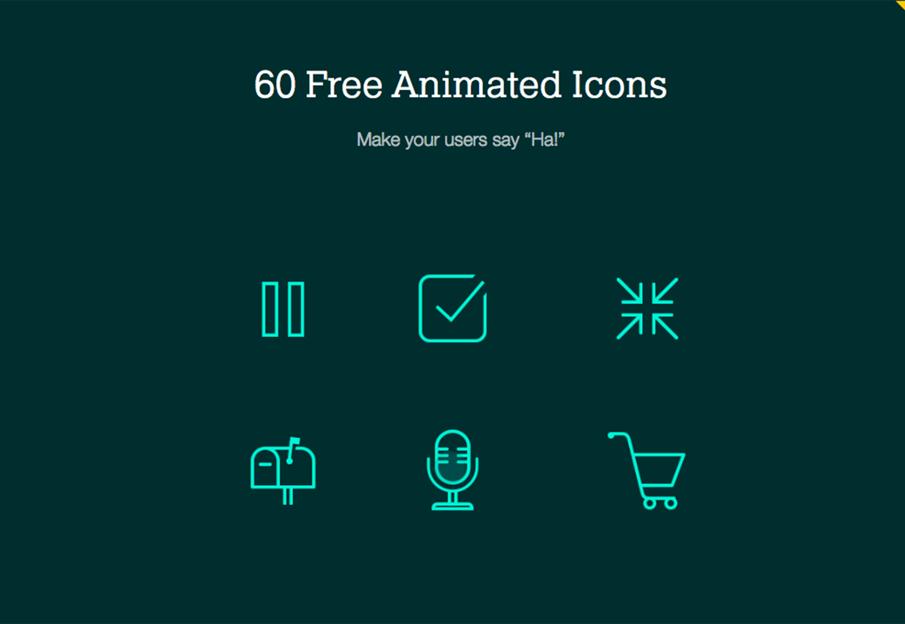 Free Download: 60 Animated Icons | Webdesigner Depot