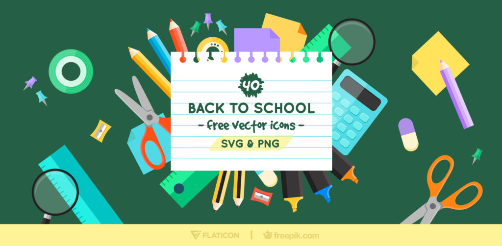 Free Download: Back to School Icon Set