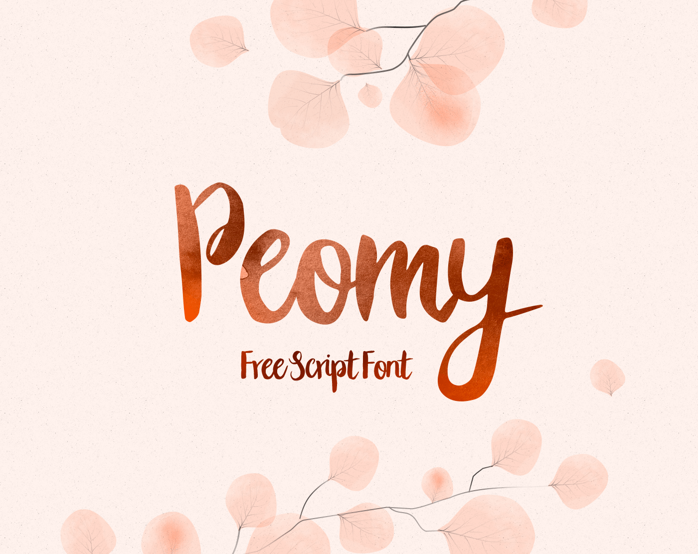 Free Download: Peomy Script Brush Font