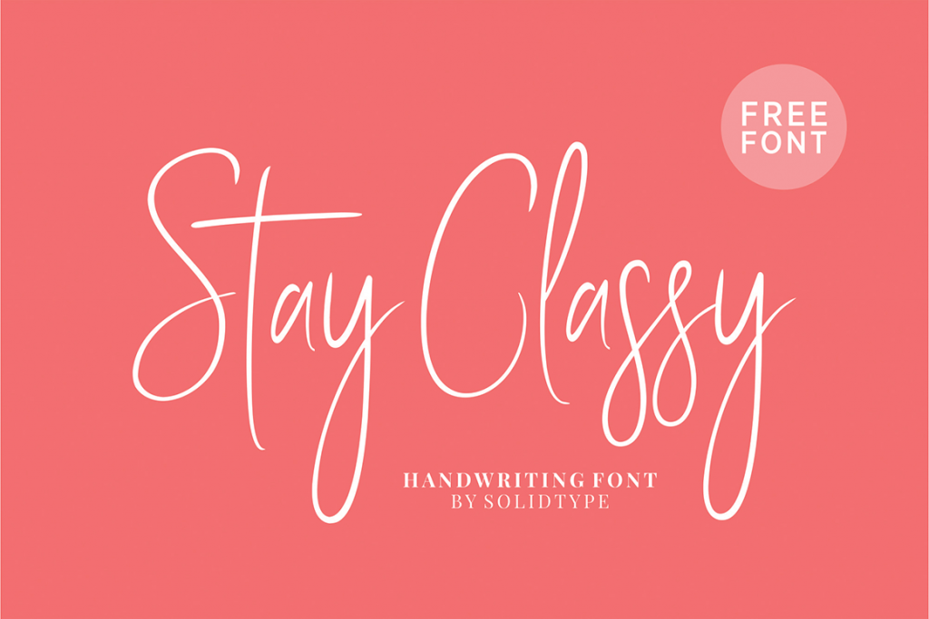 Free Download: Stay Classy Font