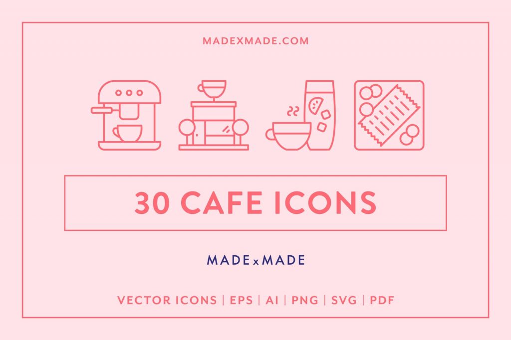 Free Download: 30 Café Icons