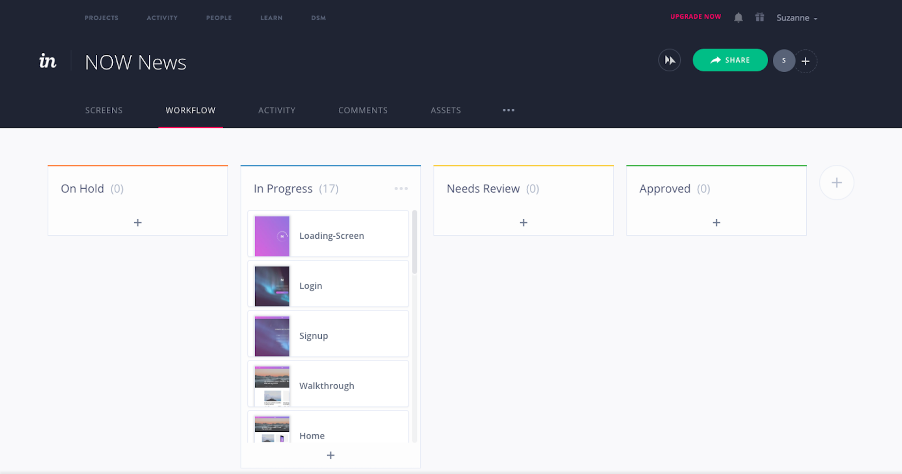 InVision Workflow