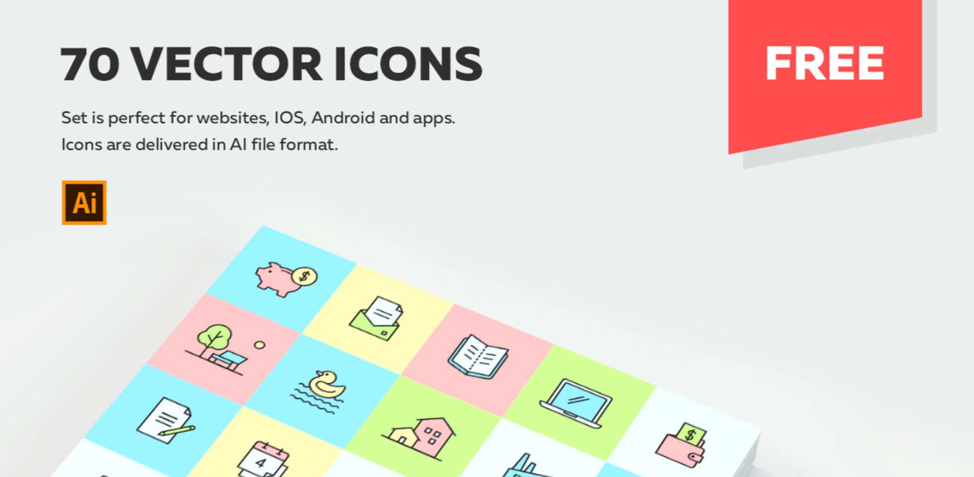 Free Download: 70 Multipurpose Vector Icons