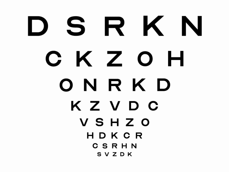 Optician Sans loop white