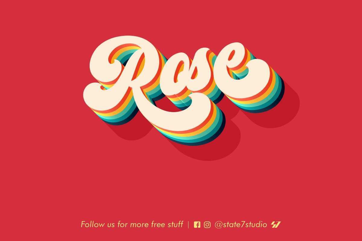 Free Download: Rose Text Effect
