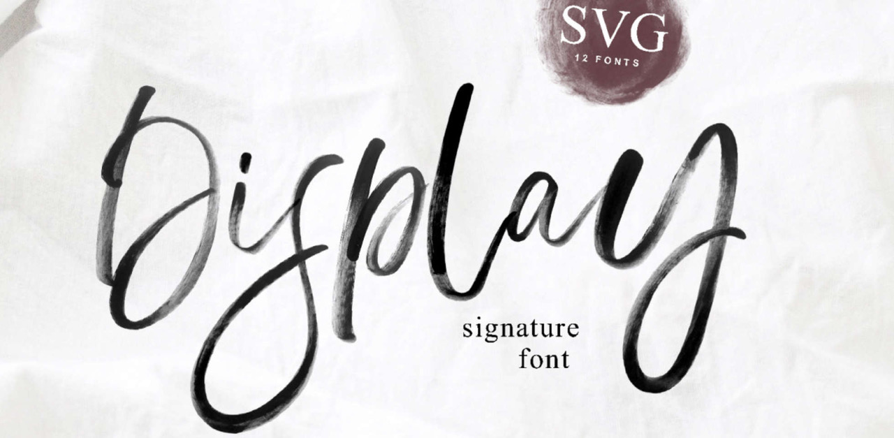 Free Download: Display SVG Font
