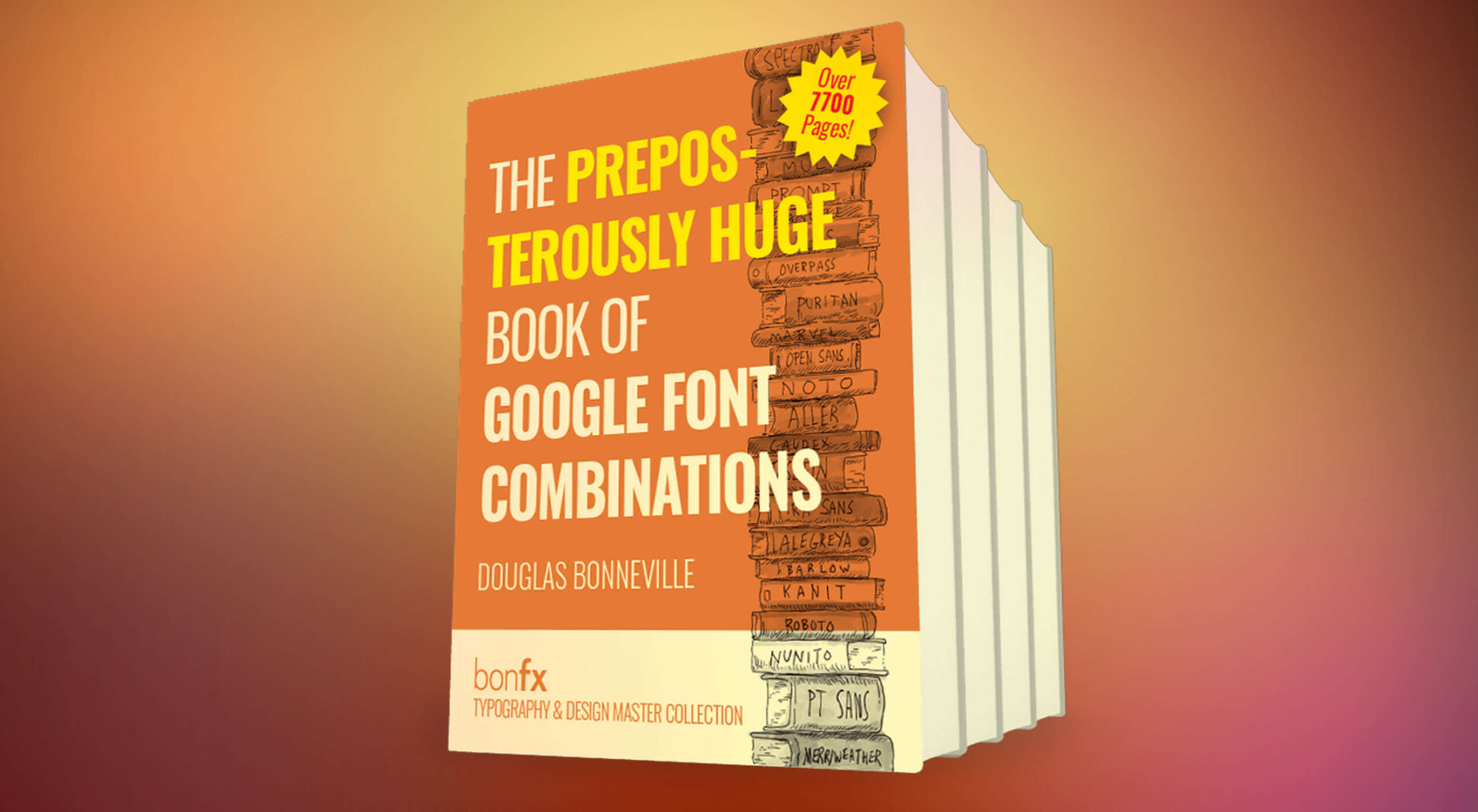 Deal: The Preposterously Huge Book of Google Font Combinations