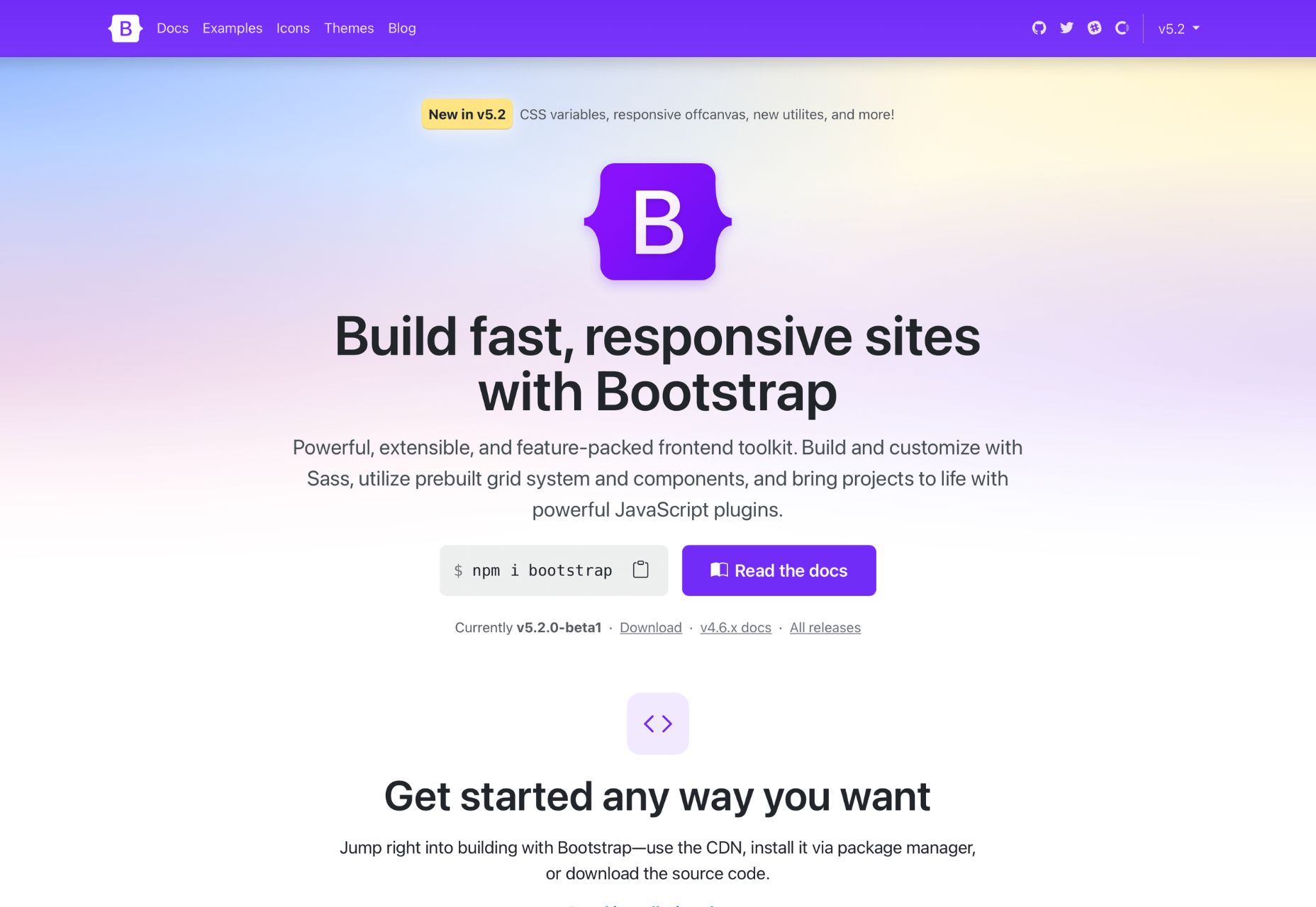 bootstrap latest version