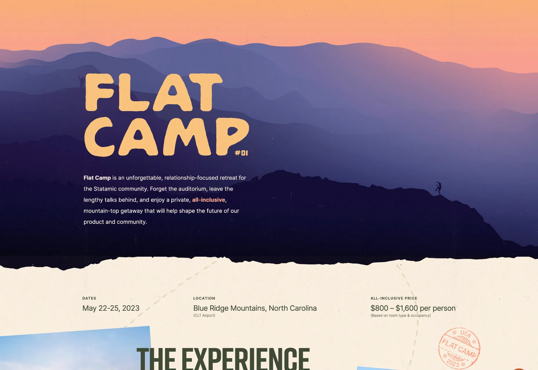 18 flat camp