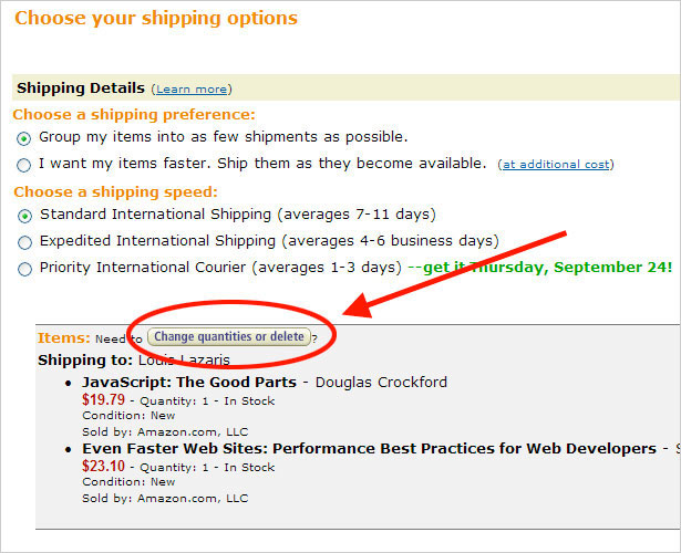Amazon Shipping Options