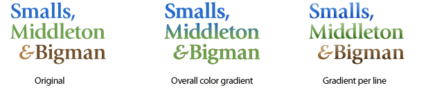 variations on the colored logotype