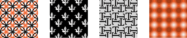 samples of tiled patterns