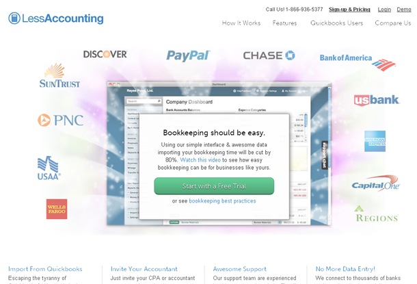 Less Accounting home page