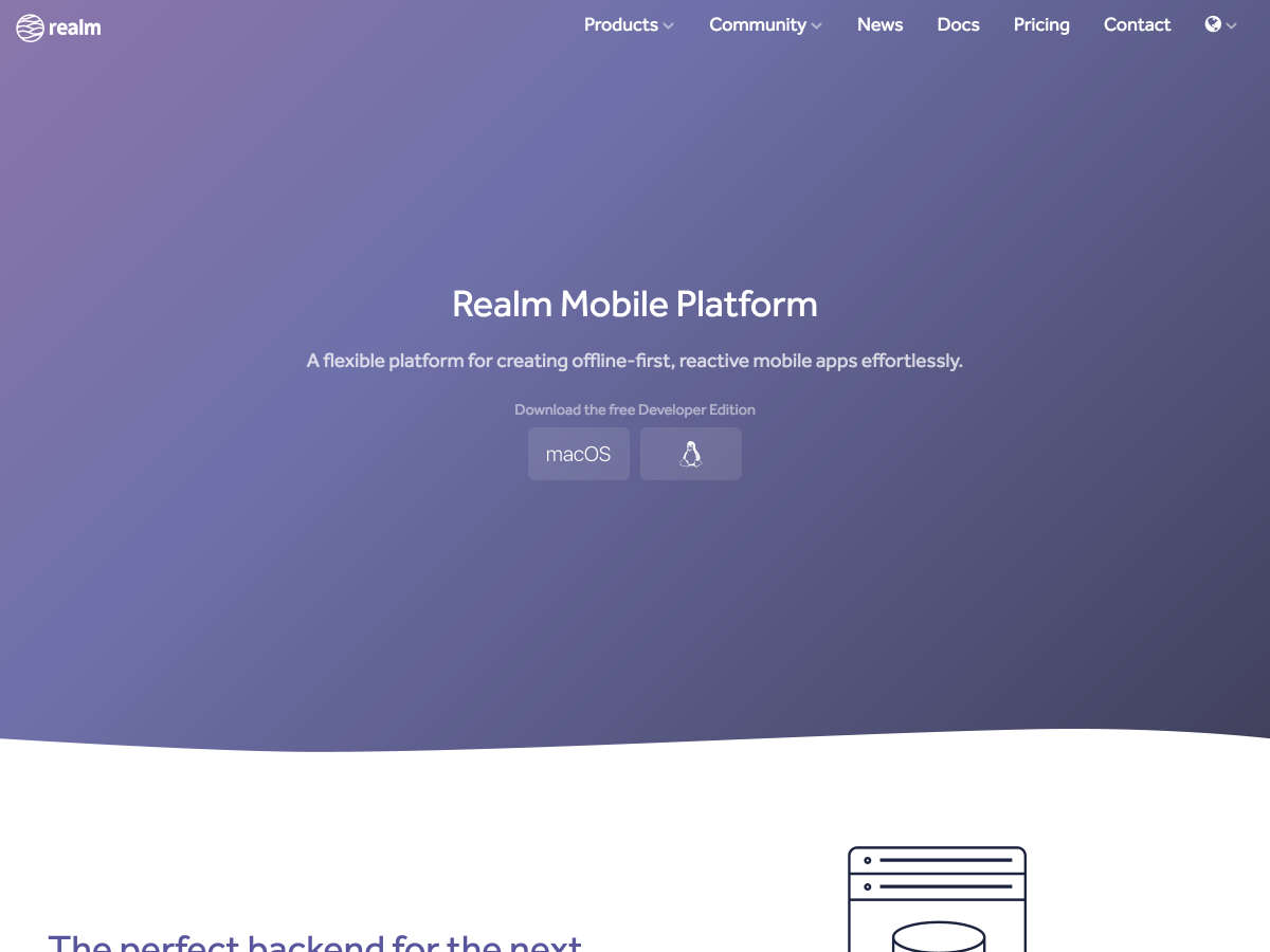 realm mobile platform