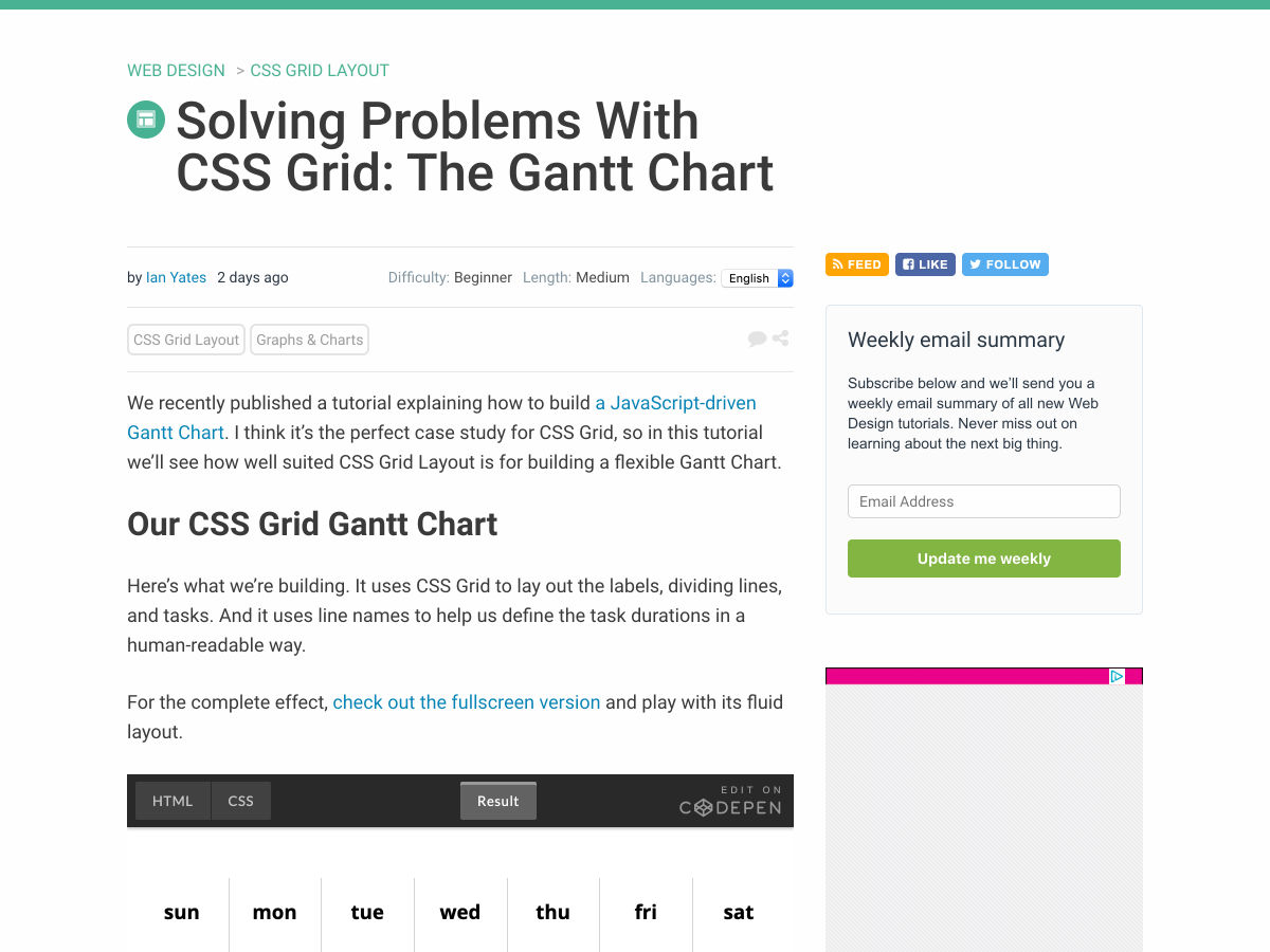 Css Grid Gantt Chart